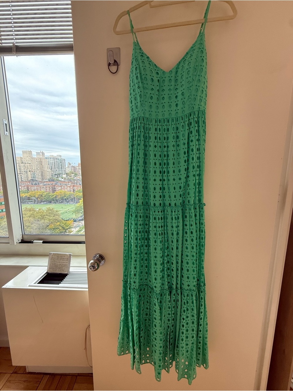 Lilly Pulitzer Mint Green Eyelet Tiered Maxi Dress
